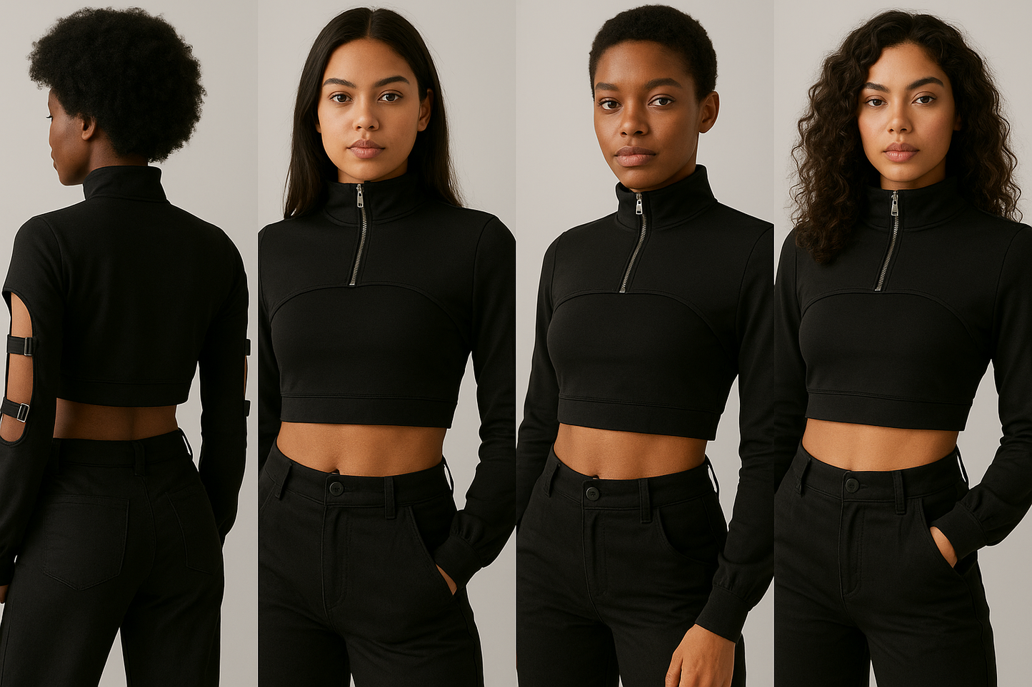 Cut-Out Crop Jacket
