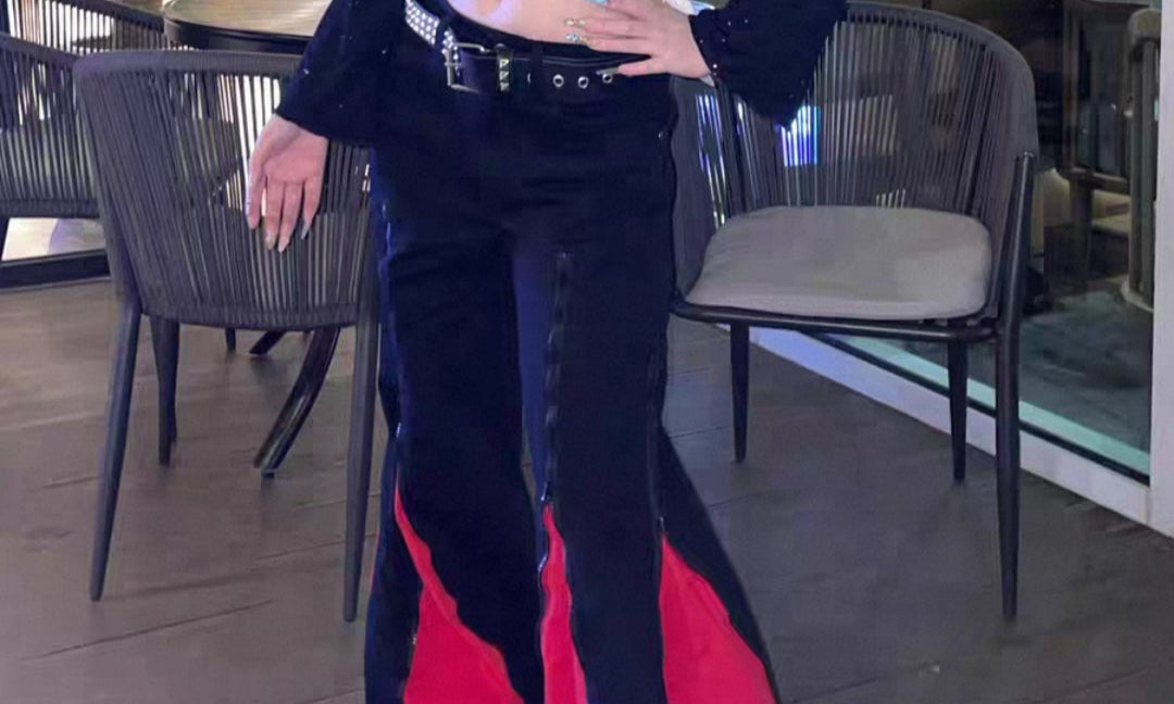 Flame Zipper Pants