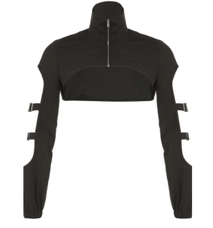 Cut-Out Crop Jacket