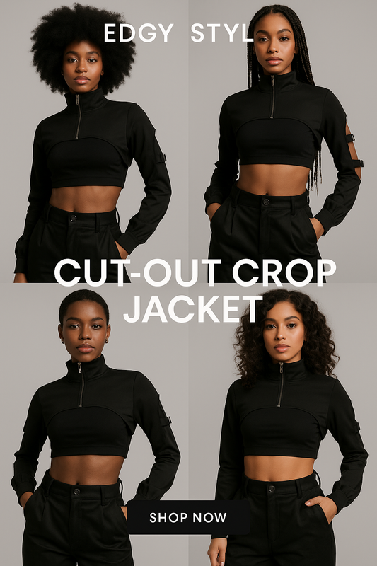 Cut-Out Crop Jacket